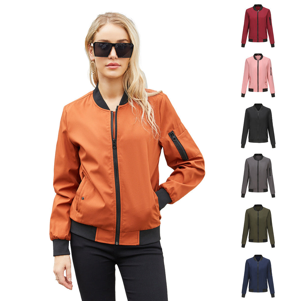 Stylische Damen Bomberjacke mit Praktischen Taschen und Lässiger Schnitt - 1 - Annoboutique