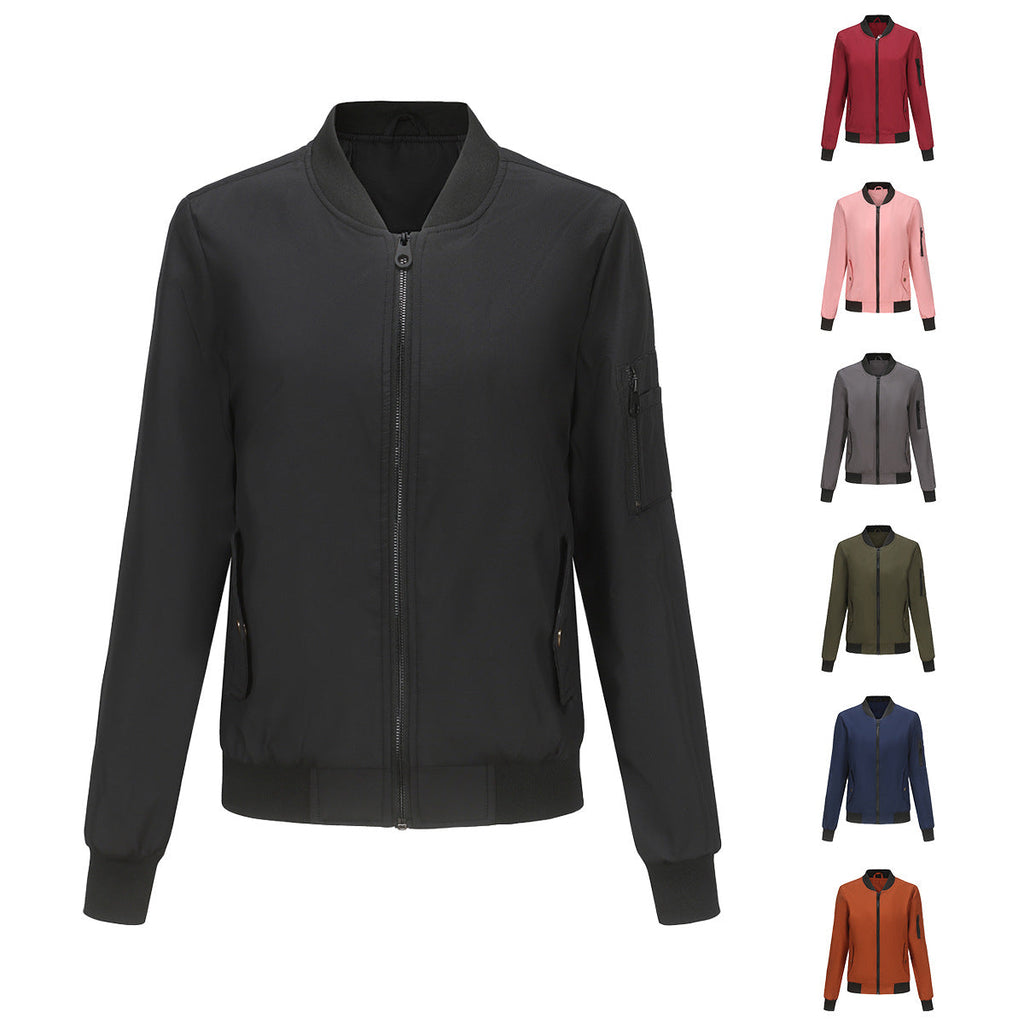 Stylische Damen Bomberjacke mit Praktischen Taschen und Lässiger Schnitt - 3 - Annoboutique
