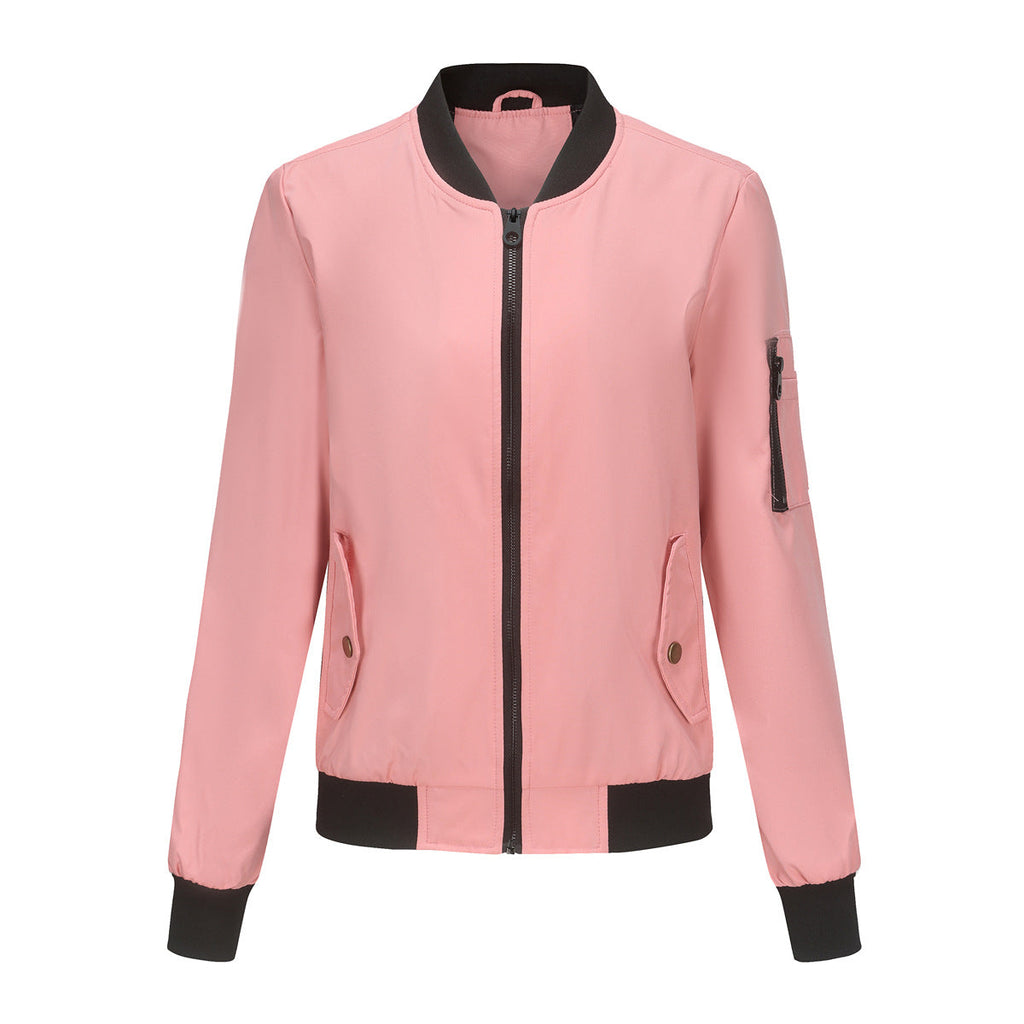 Stylische Damen Bomberjacke mit Praktischen Taschen und Lässiger Schnitt - 6 - Annoboutique