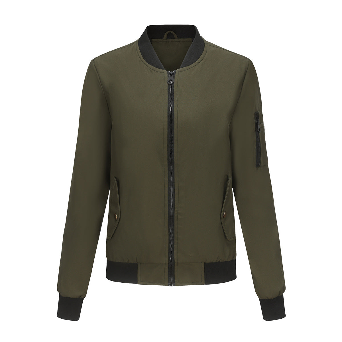 Stylische Damen Bomberjacke mit Praktischen Taschen und Lässiger Schnitt - 8 - Annoboutique