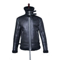 Stilvolle Herrenlederjacke mit gemütlichem Schafsfellkragen - 1 - Annoboutique