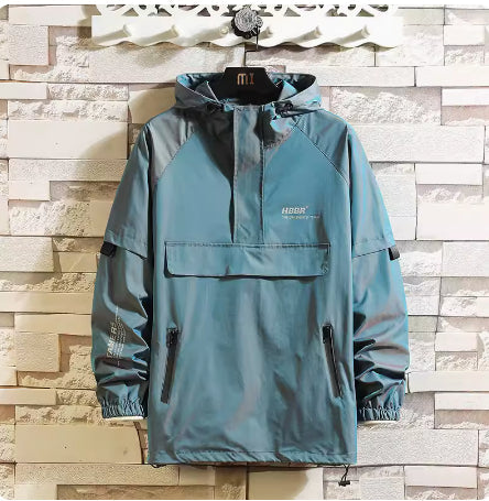 Lässige Herrenjacke mit praktischer Fronttasche - 2 - Annoboutique
