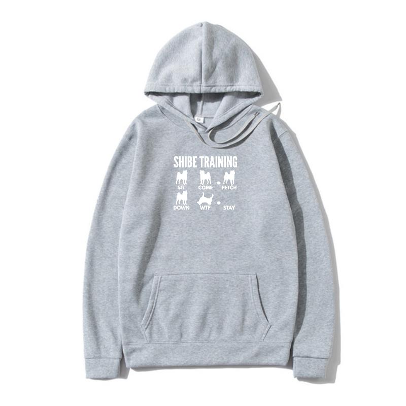 Lässig geschnittener Hoodie für Herren mit Hundetraining-Grafik - 1 - Annoboutique