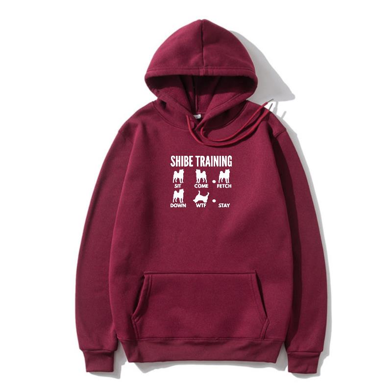 Lässig geschnittener Hoodie für Herren mit Hundetraining-Grafik - 3 - Annoboutique