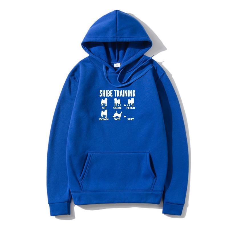Lässig geschnittener Hoodie für Herren mit Hundetraining-Grafik - 5 - Annoboutique