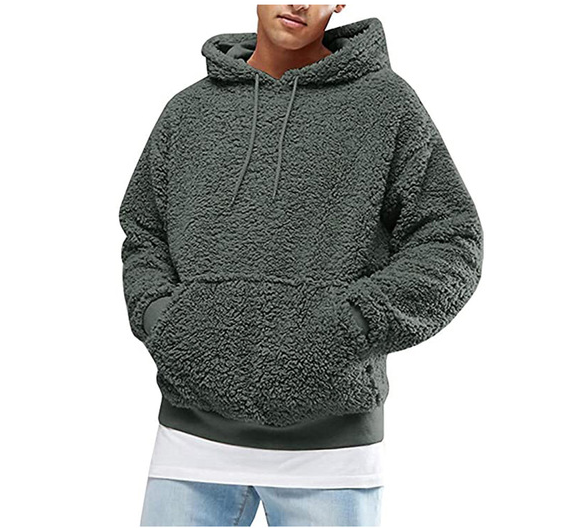 Bequemer Herren Hoodie mit verstellbarem Kordelzug - 4 - Annoboutique