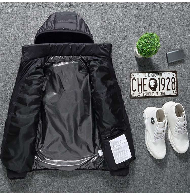 Wärmejacke für Herren mit Abnehmbarer Kapuze und Leichtgewicht Design - 3 - Annoboutique
