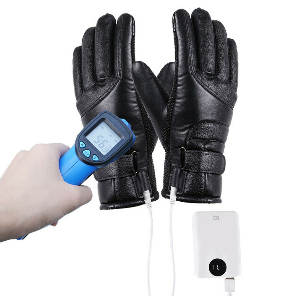 Beheizbare Herrenhandschuhe mit Windschutz und Touchscreen-Funktion - 1 - Annoboutique