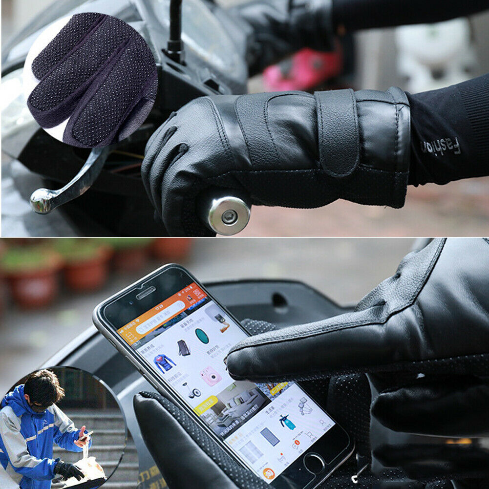 Beheizbare Herrenhandschuhe mit Windschutz und Touchscreen-Funktion - 4 - Annoboutique