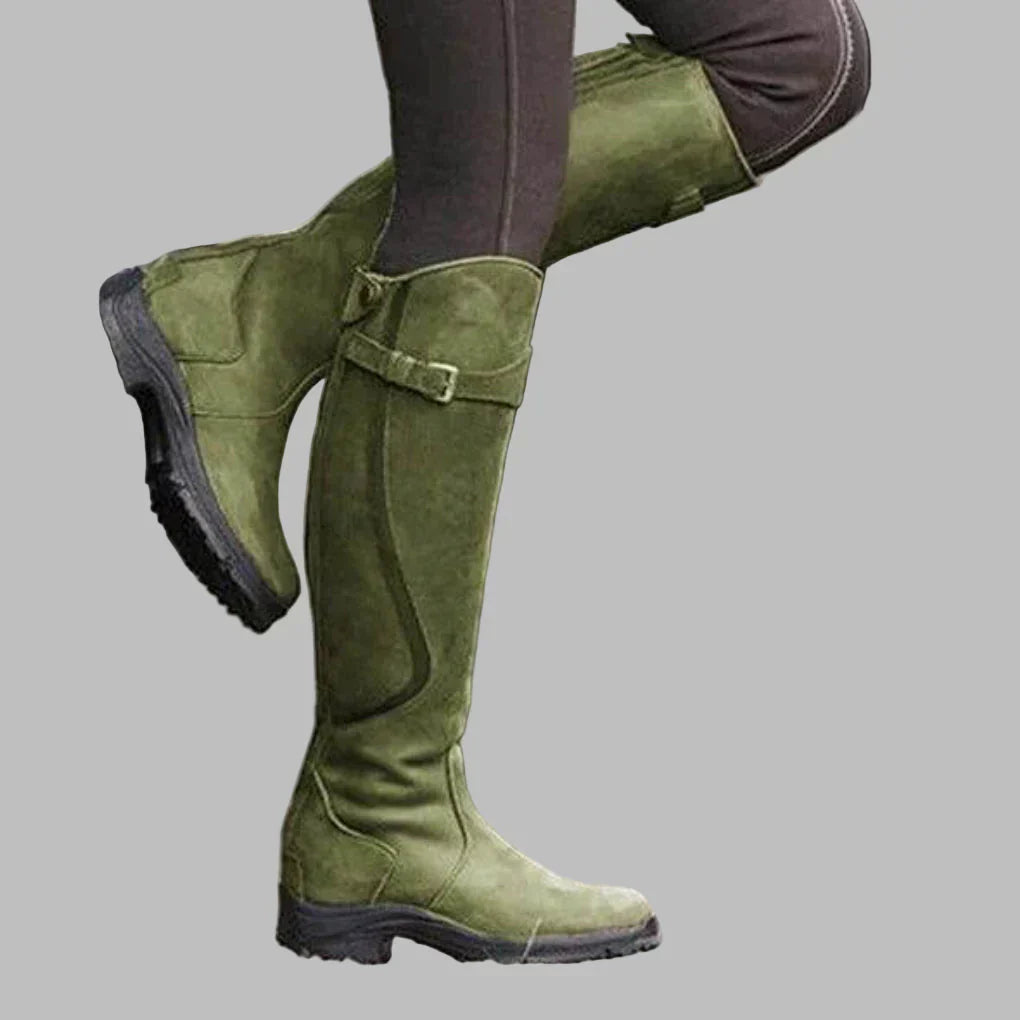Grace – Klassische Kniehohe Damen Lederstiefel