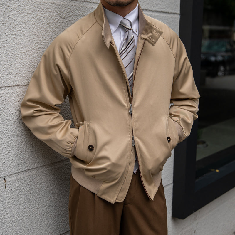 Elegante Herren Bomberjacke mit Stehkragen - J&B - 2 - Annoboutique