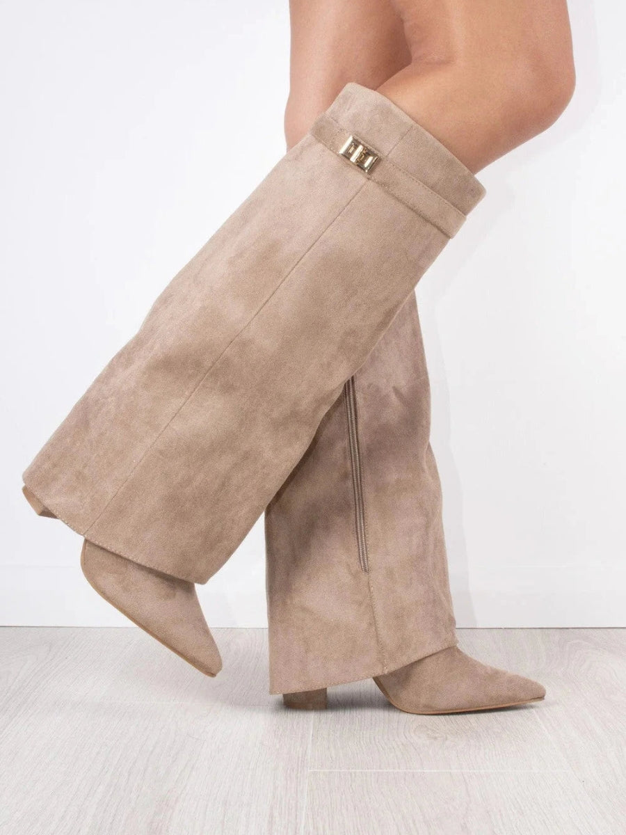 Amelia – Kniehohe Wildlederstiefel Damen