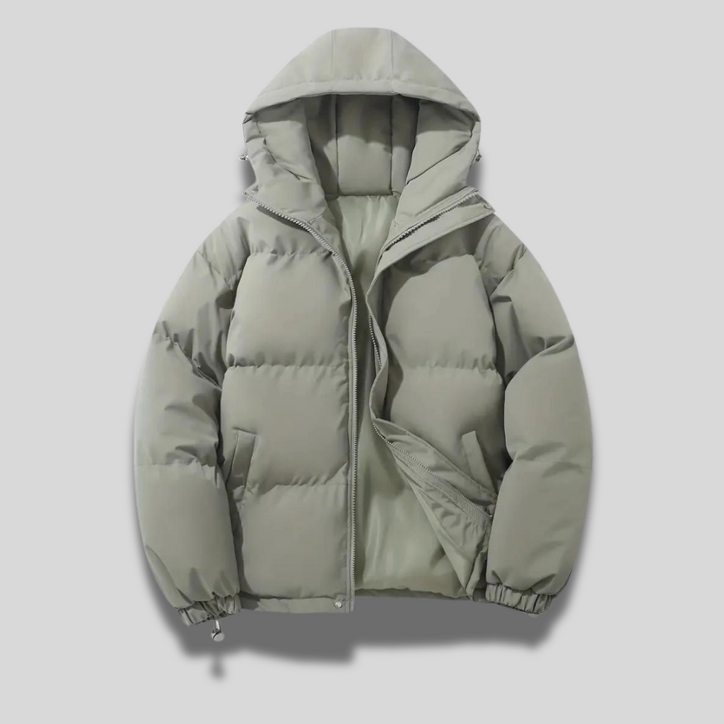 Milan - Herren Winterjacke mit Kapuze und Reißverschluss