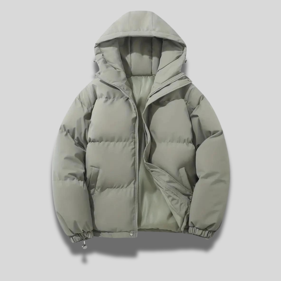 Milan - Herren Winterjacke mit Kapuze und Reißverschluss