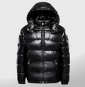 Marlon – Herren Steppjacke mit Kapuze und Glanzfinish