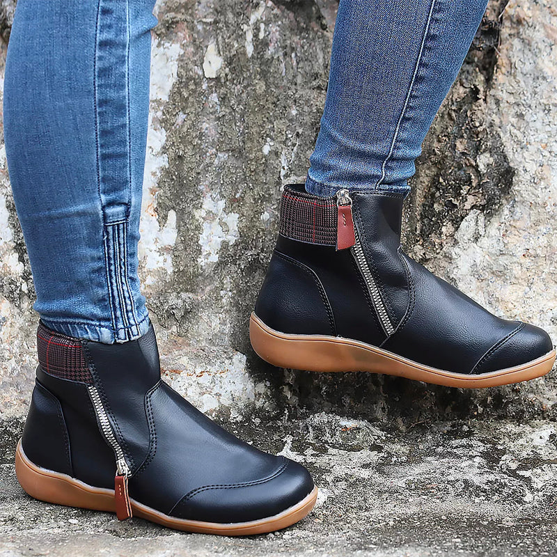 Marina – Komfortable Damen Stiefelette mit Reißverschluss