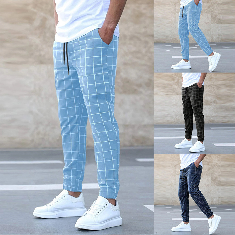 Finn – Karierte Leinenhose Herren