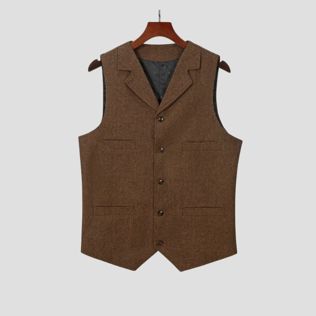 Javier – Klassische Herren-Wollweste im Tailored-Look