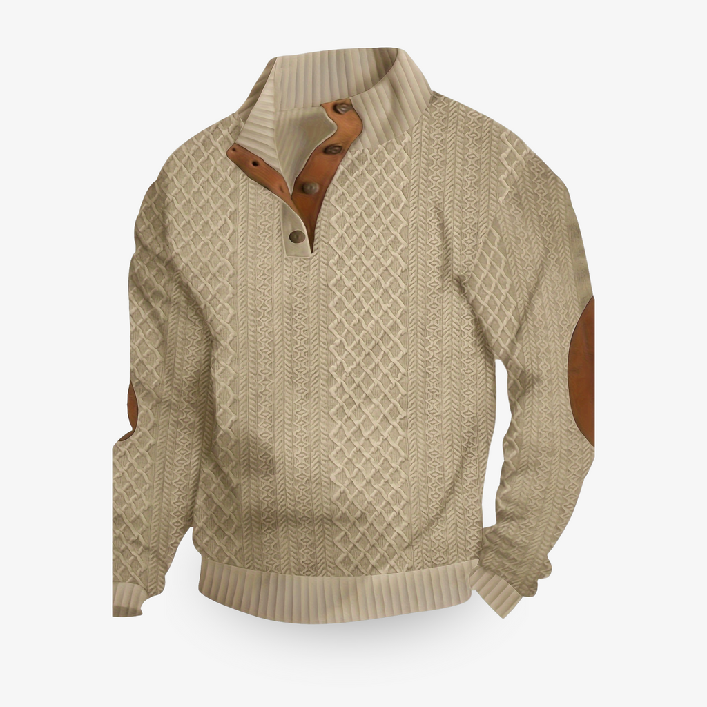 Ethan – Strukturierter Winterpullover für Herren