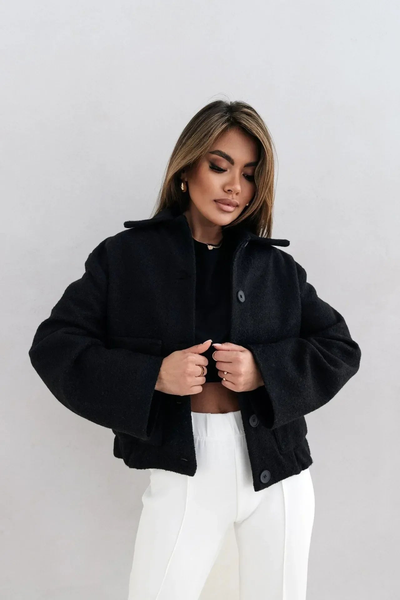 Natalia – Elegante Kurzjacke im modernen Winter-Chic für Damen