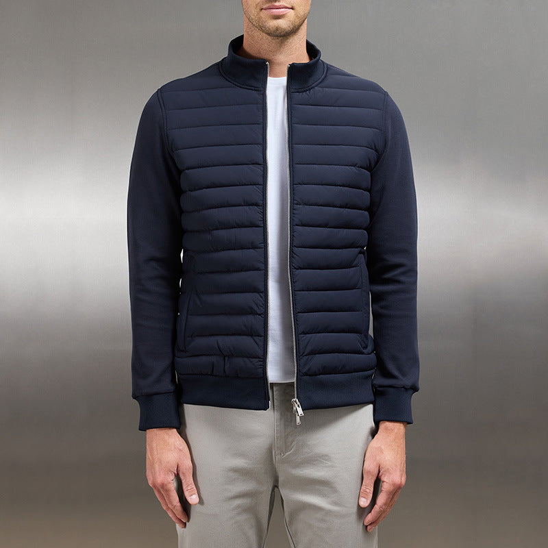 David - Leichte Steppjacke für Herren mit Reißverschluss und Stehkragen