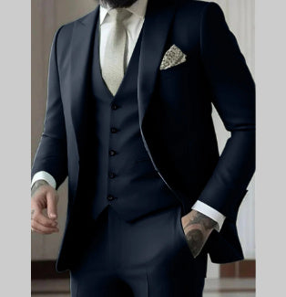 James – Eleganter Slim Fit Herren Dreiteiler Anzug
