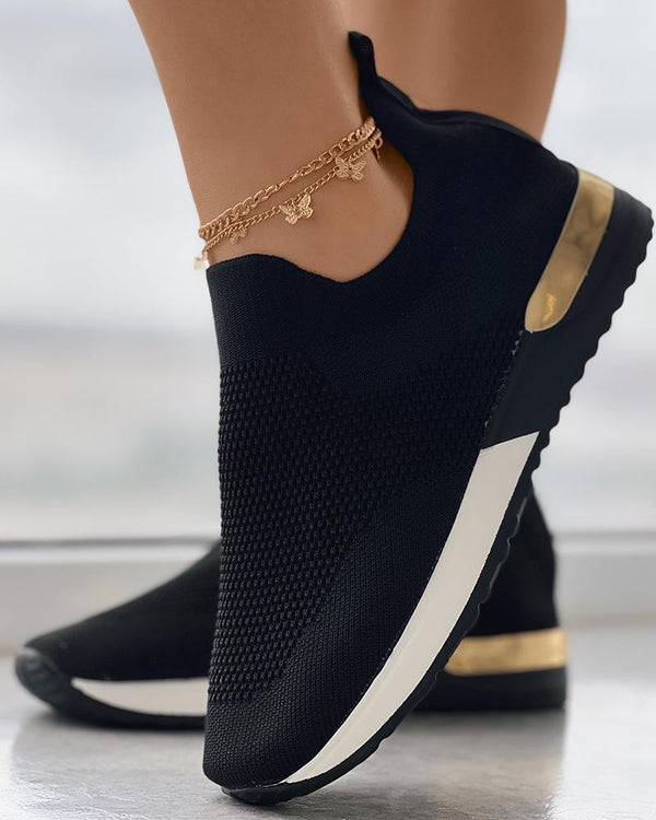 Elena – Slip-On Sneaker mit Metallic-Detail für Damen