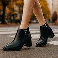 Ava – Elegante Ankle Boots mit Blockabsatz Damen