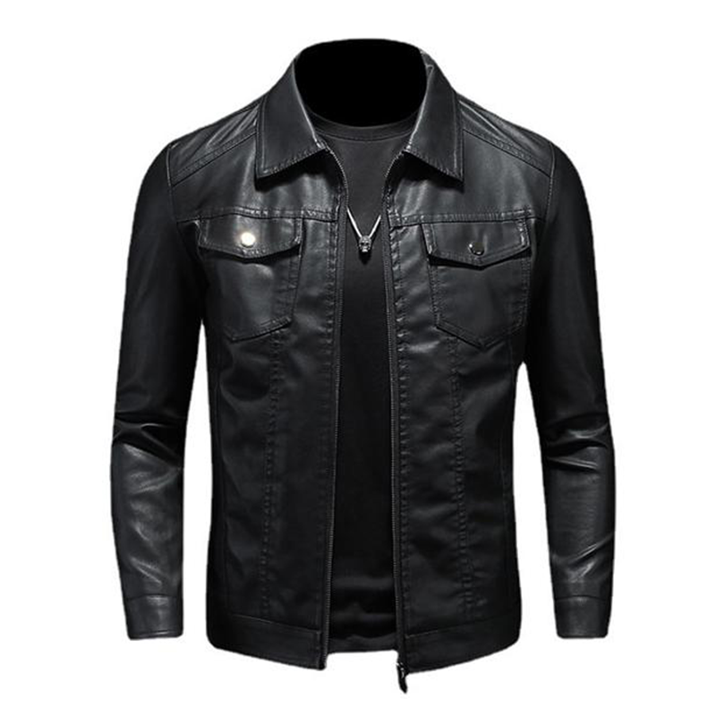 Leron – Klassische Lederjacke für Herren
