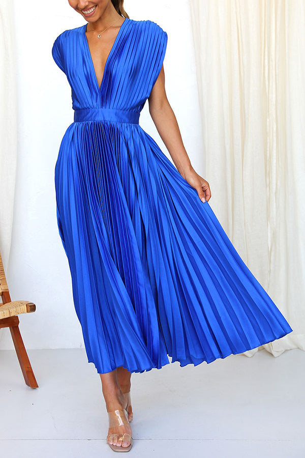Alina – Damen Abend Maxikleid mit Spaghettiträgern und hohem Schlitz