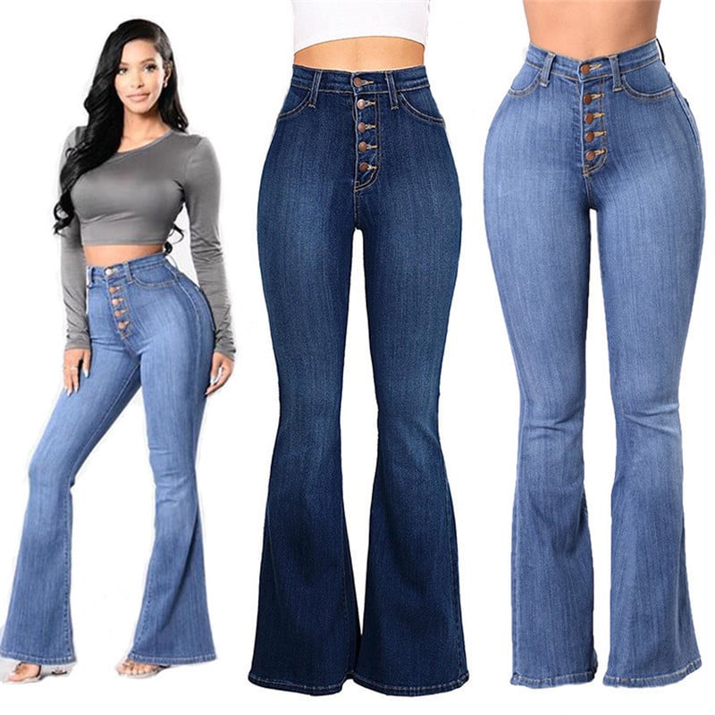 Clara – High-Waist Schlagjeans Damen