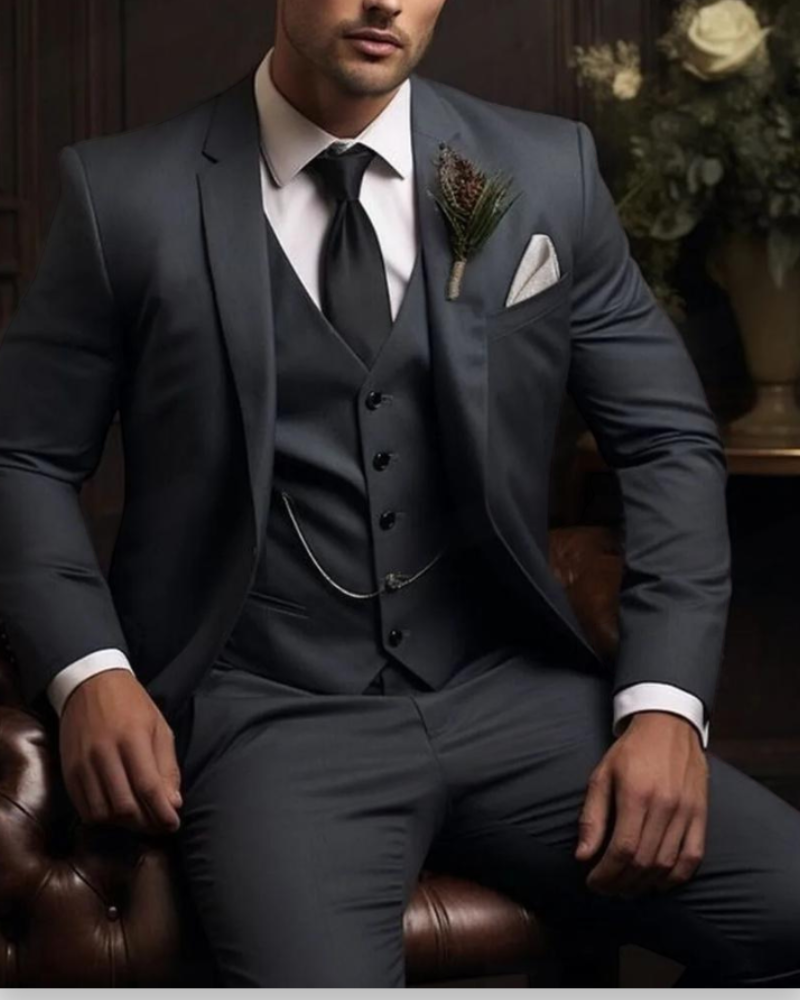 Felix – Herren Dreiteiliger Anzug mit Weste