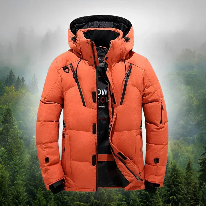 Markus – Herren Winterjacke mit Kapuze wasserabweisend