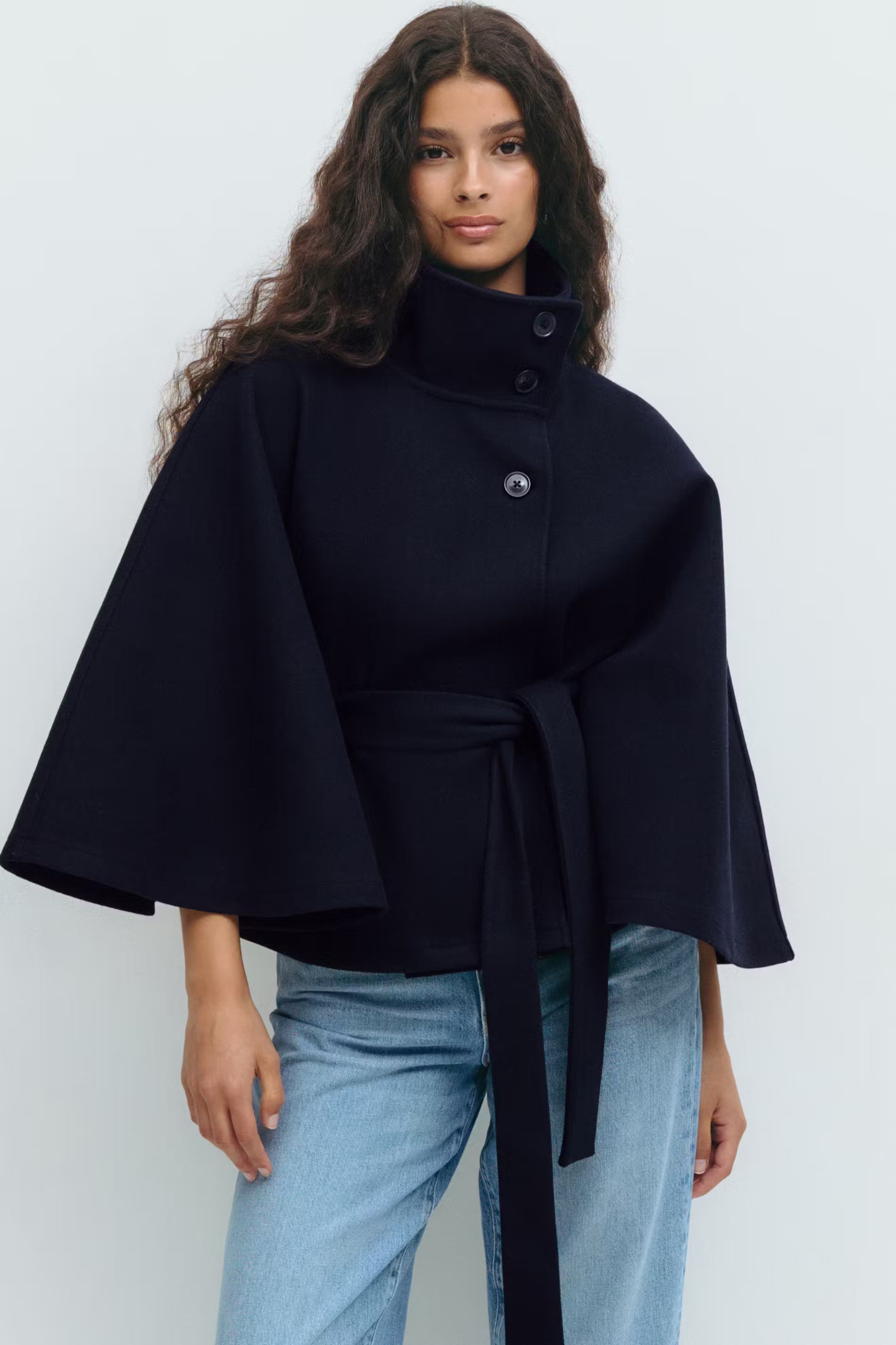 Isla - Damen Jacke mit Gürtel und weitem Schnitt