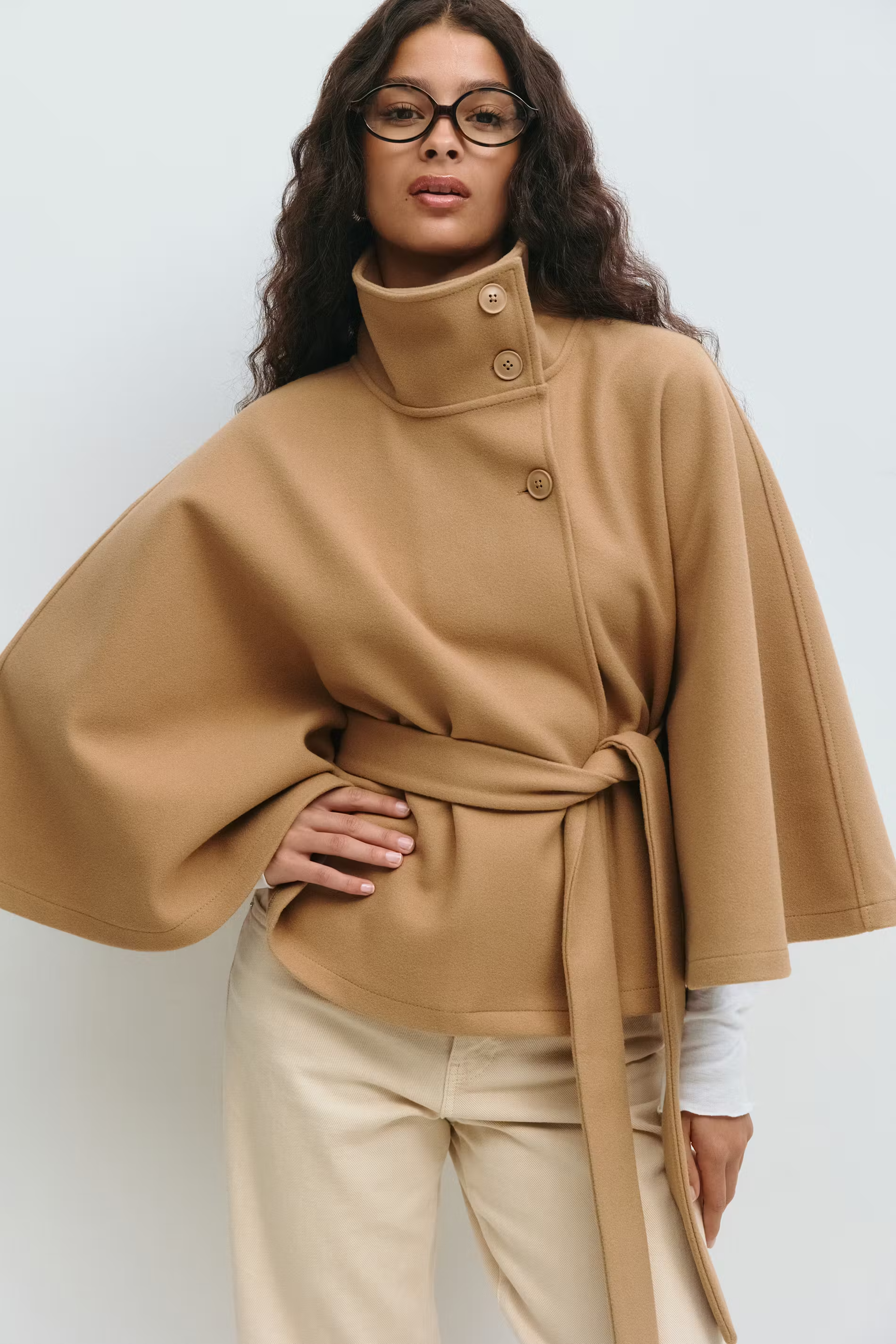 Isla - Damen Jacke mit Gürtel und weitem Schnitt