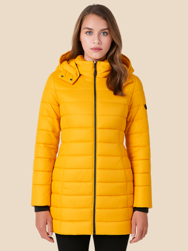 Miriam - Damen Steppjacke mit Kapuze und Reißverschluss
