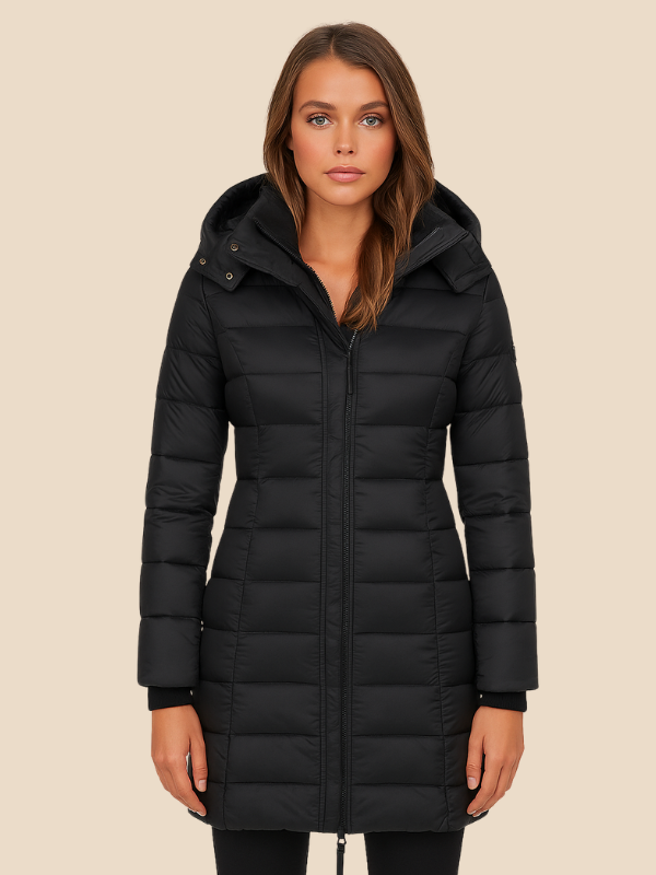 Miriam - Damen Steppjacke mit Kapuze und Reißverschluss