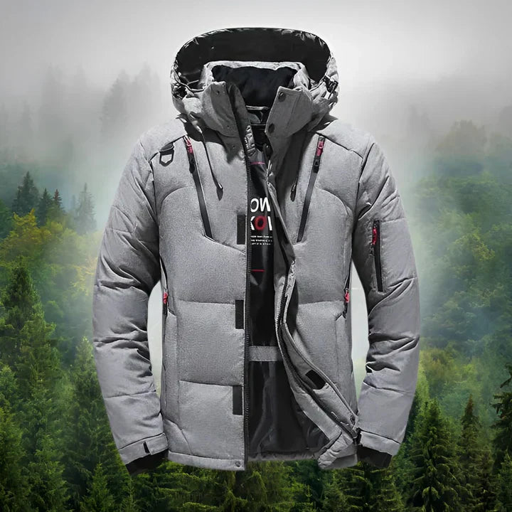 Markus – Herren Winterjacke mit Kapuze wasserabweisend