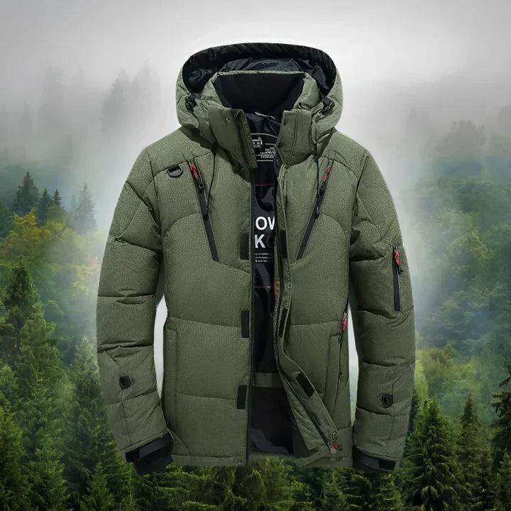 Markus – Herren Winterjacke mit Kapuze wasserabweisend