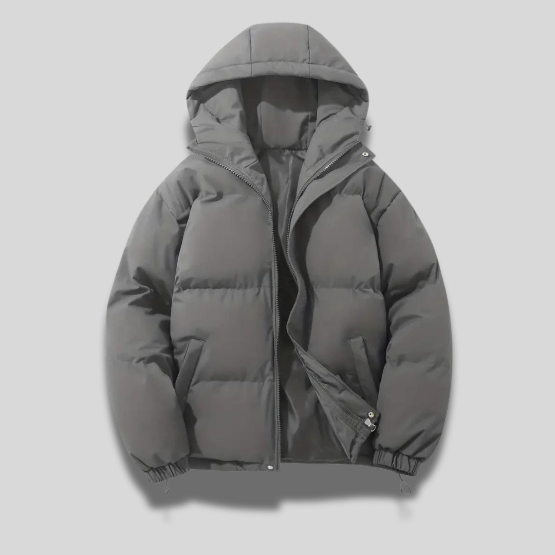 Milan - Herren Winterjacke mit Kapuze und Reißverschluss