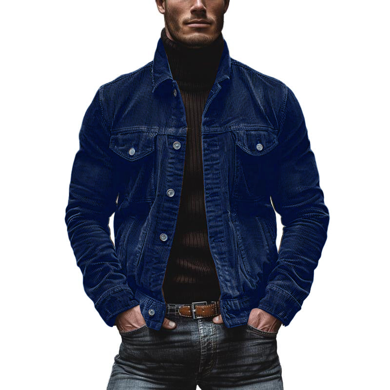 Rafael - Herren Cordjacke mit Knopfleiste