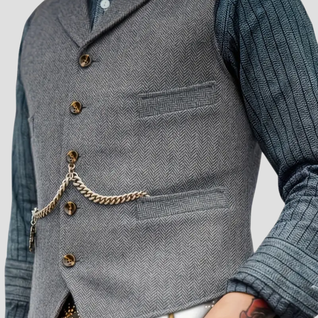 Javier – Klassische Herren-Wollweste im Tailored-Look
