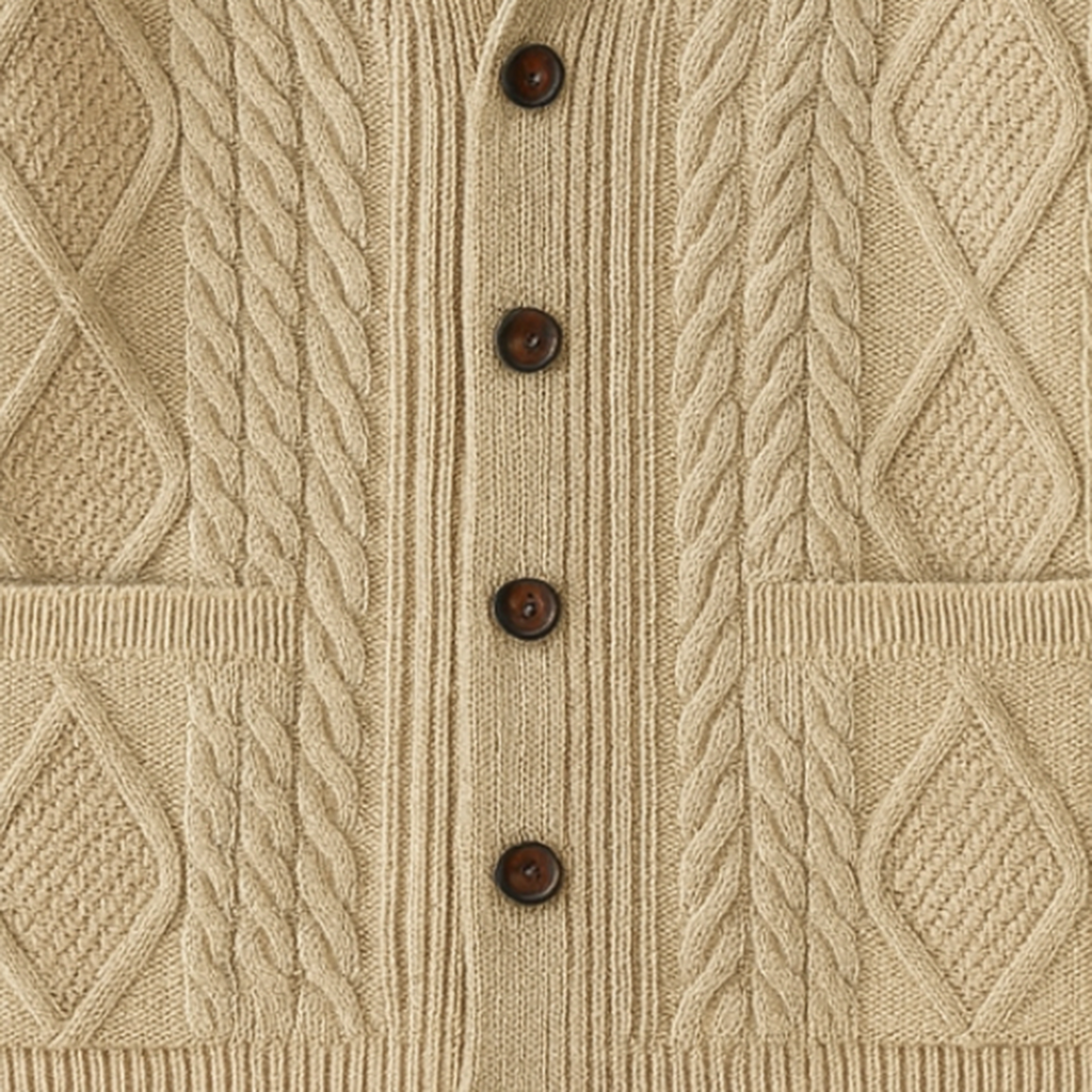 Felix – Strickjacke mit Schalkragen für Herren