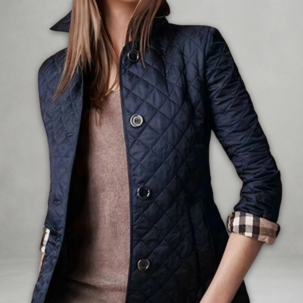 Lidia – Gestepfte Damen Übergangsjacke mit Taillenriegel
