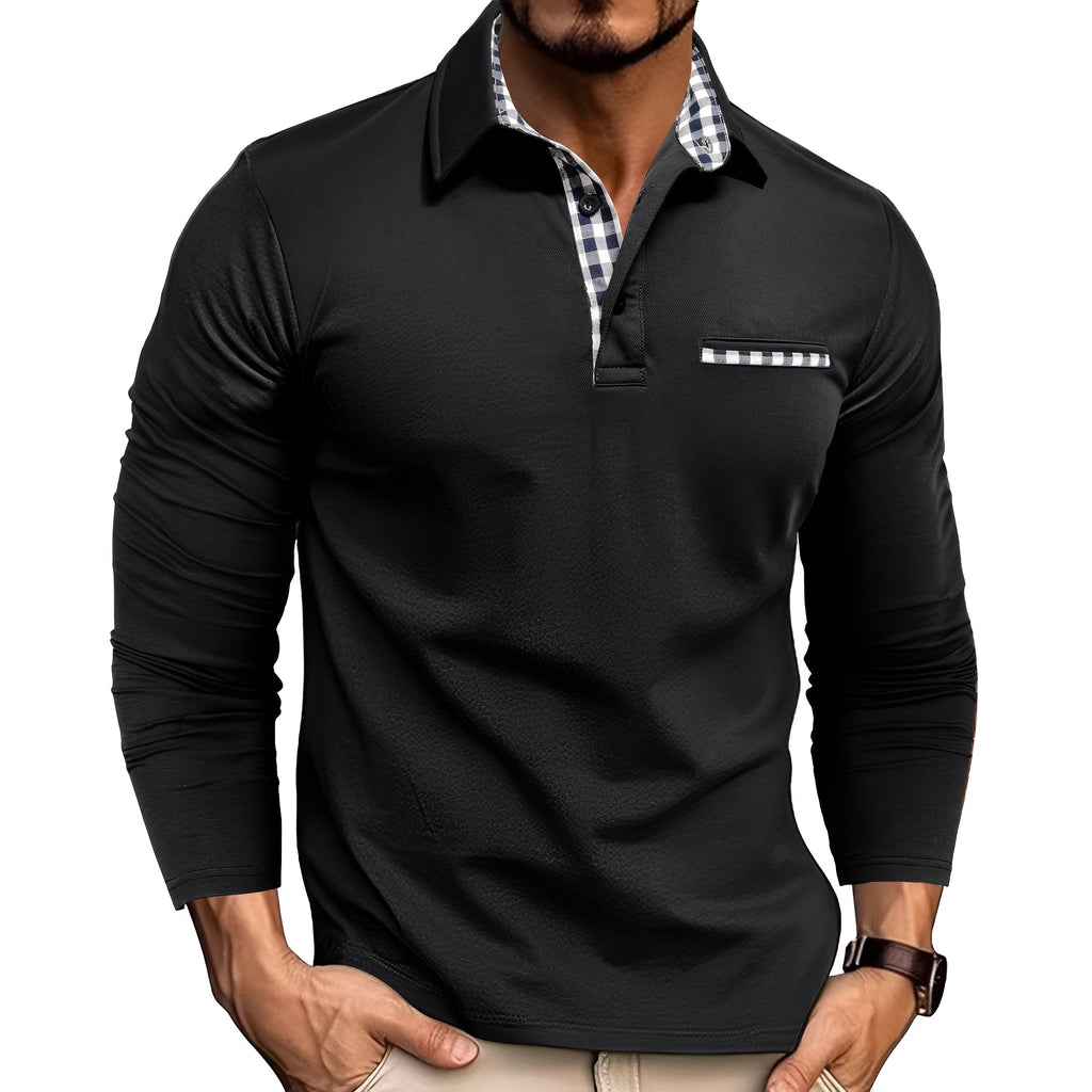 Mason – Modernes Karodetail-Poloshirt Herren