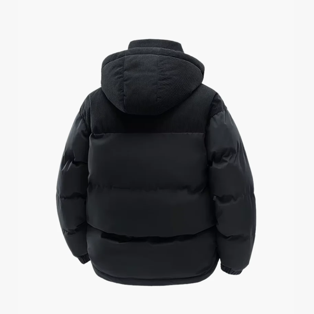 Álvaro – Modische Stepp Herren Winterjacke mit Kapuze