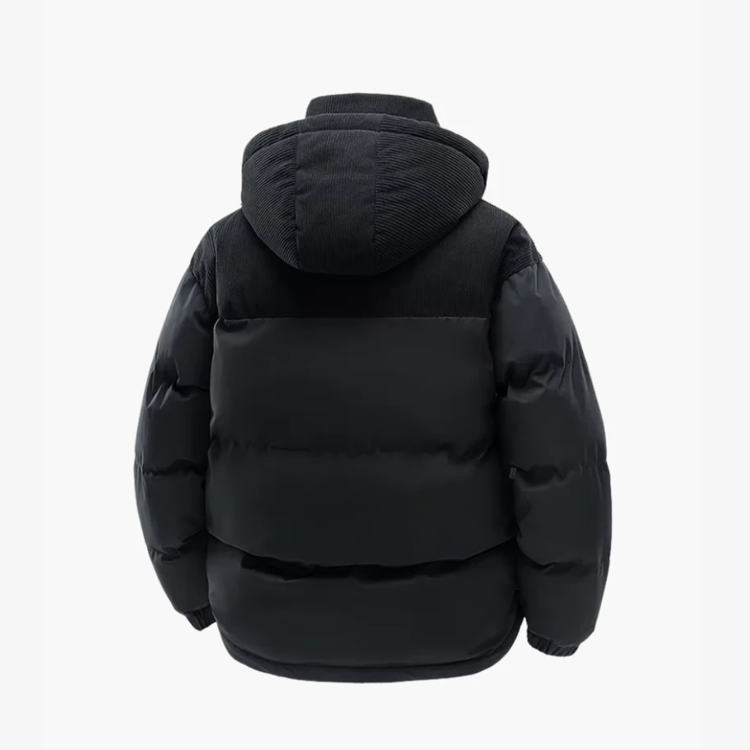 Álvaro – Modische Stepp Herren Winterjacke mit Kapuze
