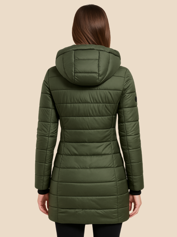 Miriam - Damen Steppjacke mit Kapuze und Reißverschluss