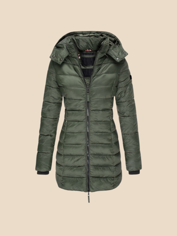 Miriam - Damen Steppjacke mit Kapuze und Reißverschluss