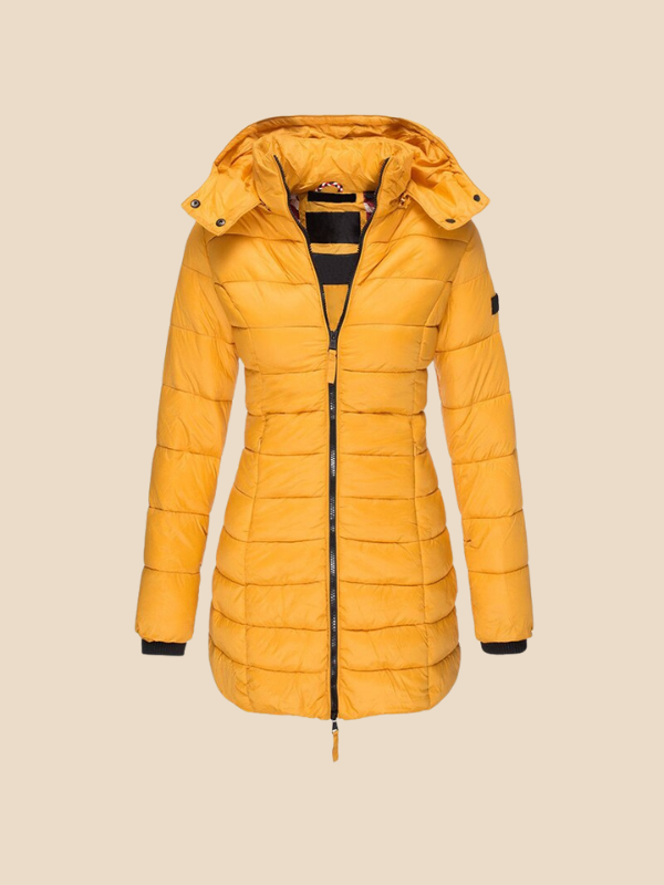Miriam - Damen Steppjacke mit Kapuze und Reißverschluss